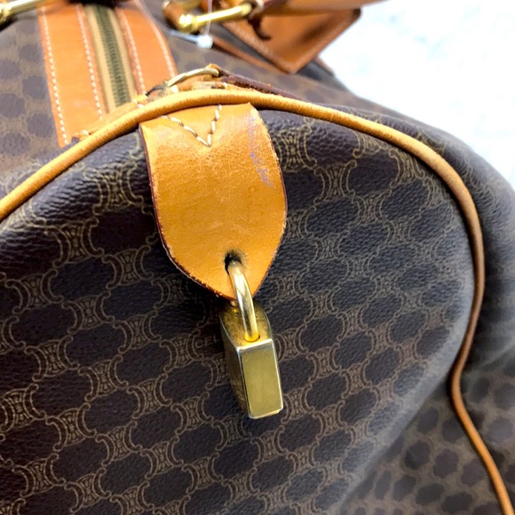 CELINE MACADAME VINTAGE BOSTON/DUFFLE BAG - Picture 9 of 13